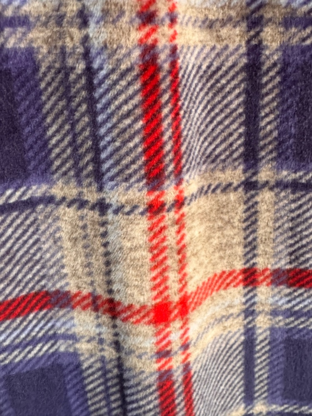 PLUS NIGHTGOWN SIZE 4X. ARIA SLEEPWEAR, LONG SLEEVES, SOFT FLEECE PLAID, POCKETS - Picture 12 of 16